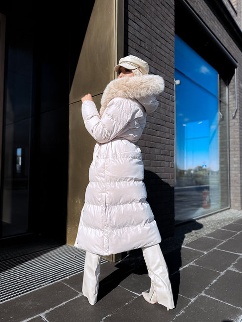 Long jacket "WINTER WEAR FC83" - LIGHT BEIGE